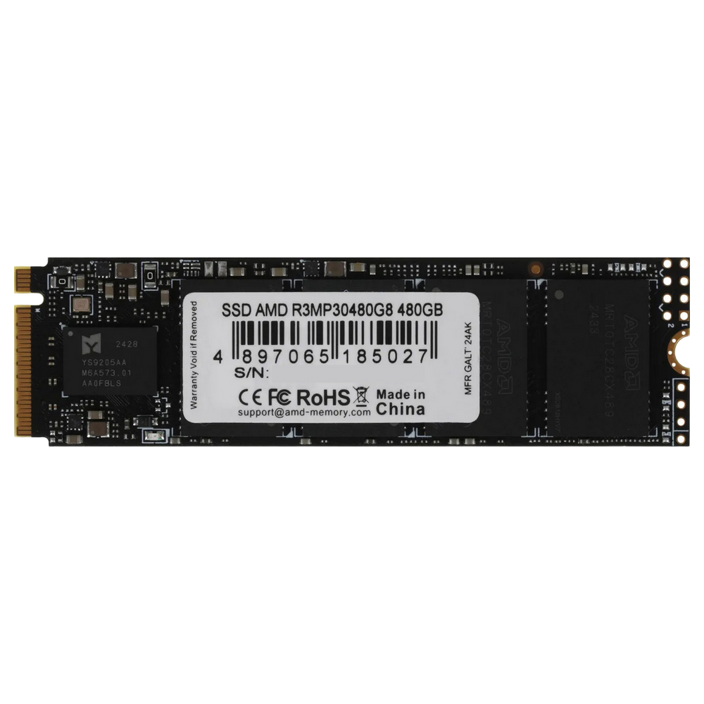 Твердотельный накопитель SSD AMD Radeon R3 Series M2.2280 480GB (R3MP30480G8)