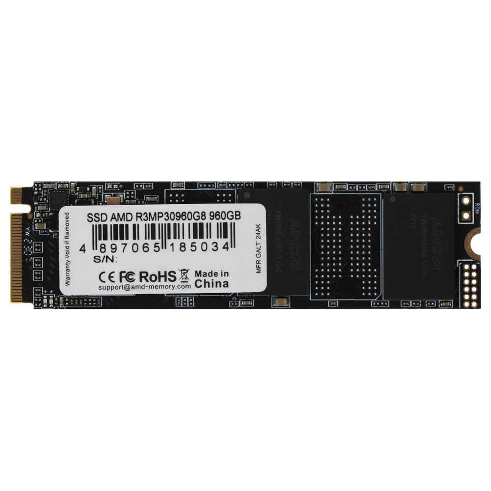 Твердотельный накопитель SSD AMD Radeon R3 Series  M2.2280 960GB (R3MP30960G8)