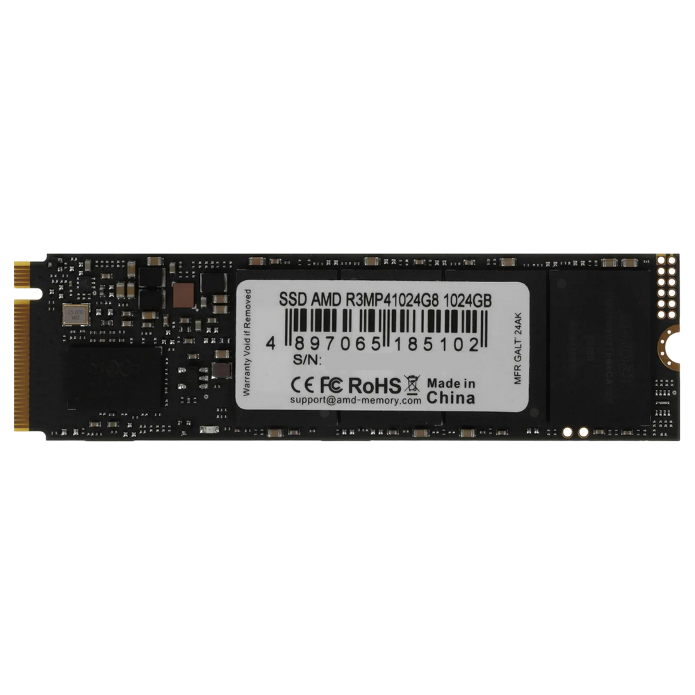 Твердотельный накопитель SSD AMD Radeon R3 Series M2.2280 1024GB (R3MP41024G8)