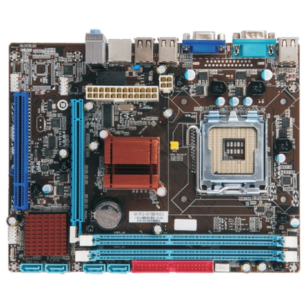 Материнская плата Esonic Bad Pack G41CPL3, Socket 775, Intel®G41+ICH7, 2xDDR3-1333, D-SUB, 1xPCI-Ex16, 1xPCI, 4xSATA2, 1xIDE Audio, GLan, (6+2)xUSB2.0, COM, mATX, RTL {20} bp (G41CPL3||bp)