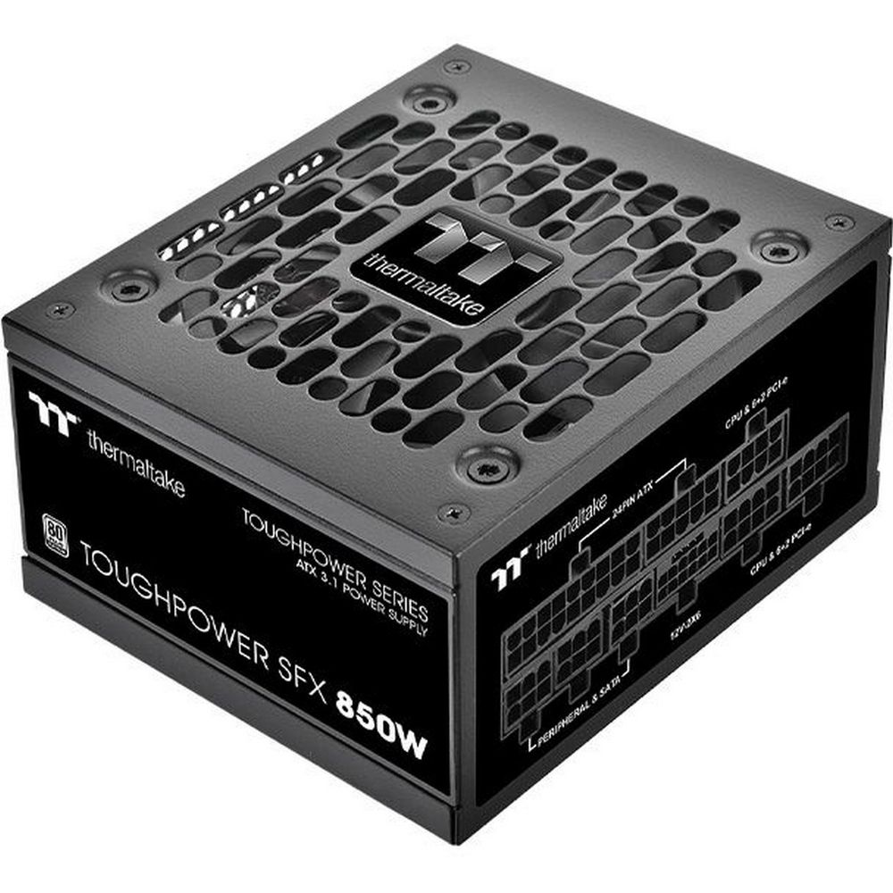 Блок питания ПК Thermaltake Toughpower SFX 850 /0850W/Fully Modular/Non Light/Full Range/Analog/80 Plus Platinum/EU/100% JP CAP/All Flat Cables/Gen 5 (PS-STP-0850FNFAPE-1)