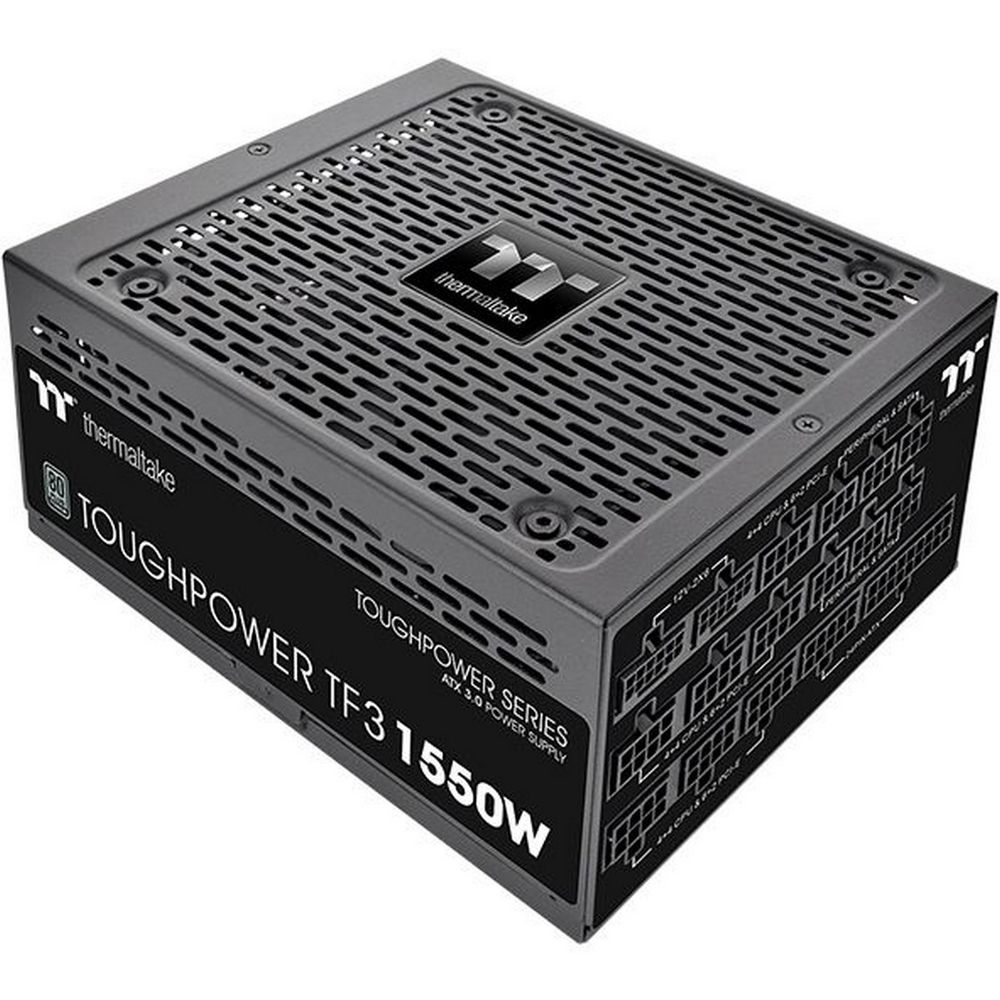 Блок питания ПК Thermaltake Toughpower TF3 1550 /1550W/Fully Modular/Non Light/Full Range/Analog/80 Plus Titanium/EU/100% JP CAP/All Flat Cables/Gen 5 (PS-TPD-1550FNFATE-3)