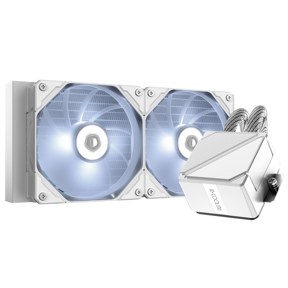 Вентилятор для процессора ID-Cooling  Cooler DASHFLOW 240 BASIC WHITE 250W all Intel/AMD (DASHFLOW_240_BASIC_WHITE)
