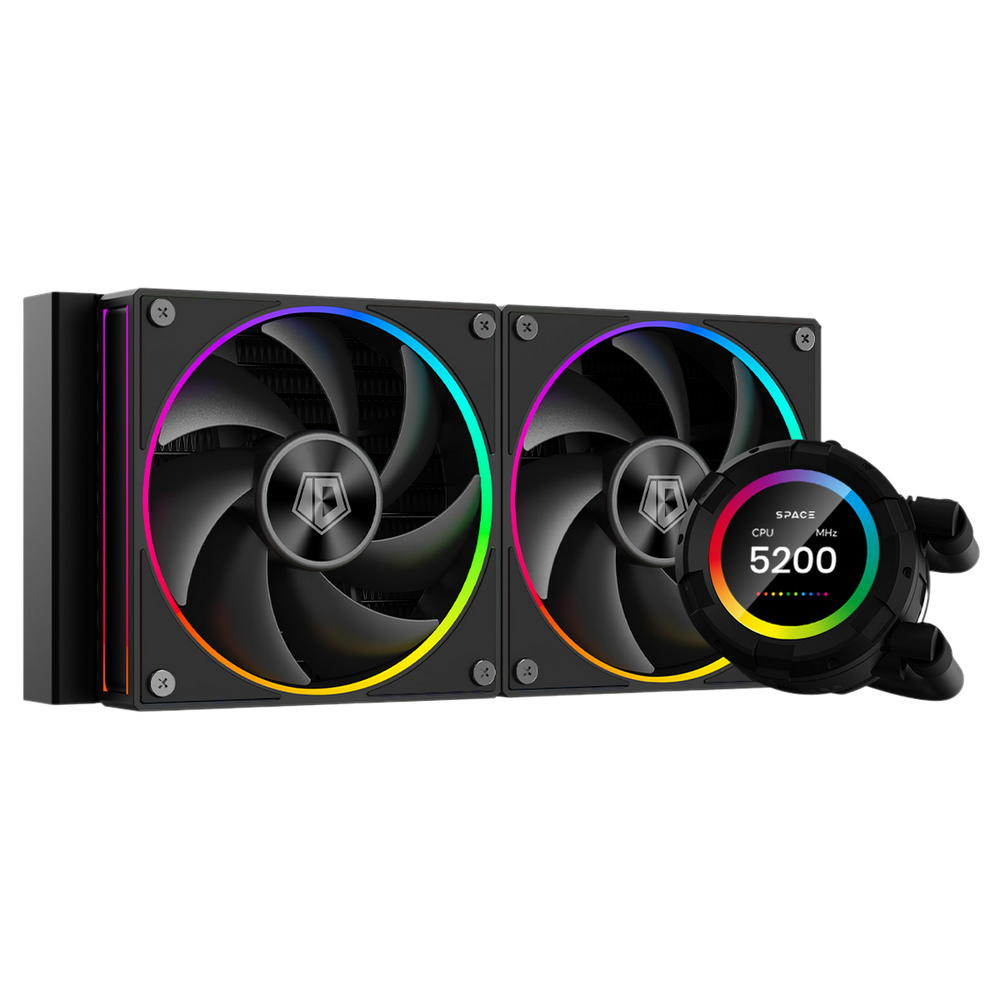 Жидкостная система охлаждения ID-Cooling SL240 /LCD SCREEN /300W /all Intel /all AMD