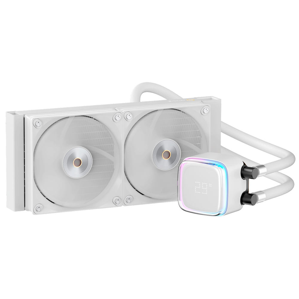 Вентилятор Cooler Ocypus Iota L24 WH ARGB White 280W/ All Intel/ AMD AM*/ Digital display / Screws (Iota-L24-WH2ANWNN00X-GL)