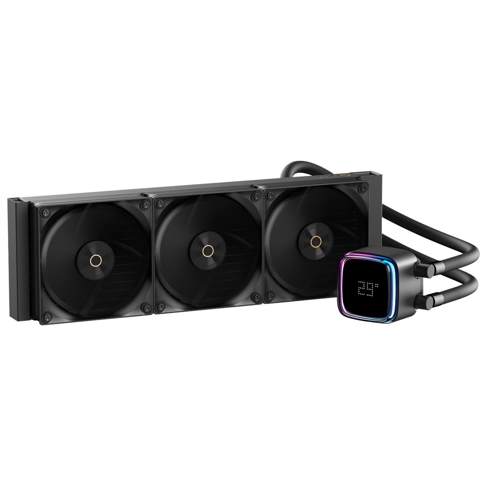 Жидкостная система охлаждения Ocypus Вентилятор Cooler Iota L36 BK ARGB Black 300W/ All Intel/ AMD AM*/ Digital display / Screws (Iota-L36-BK3ANWNN00X-GL)