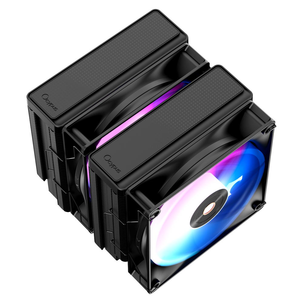 Вентилятор для процессора Cooler Ocypus Delta A62 BK ARGB Black 260W/ All Intel/ AMD AM*/ 2 fans / Screws (Delta-A62-BK2NAWN00X-GL)