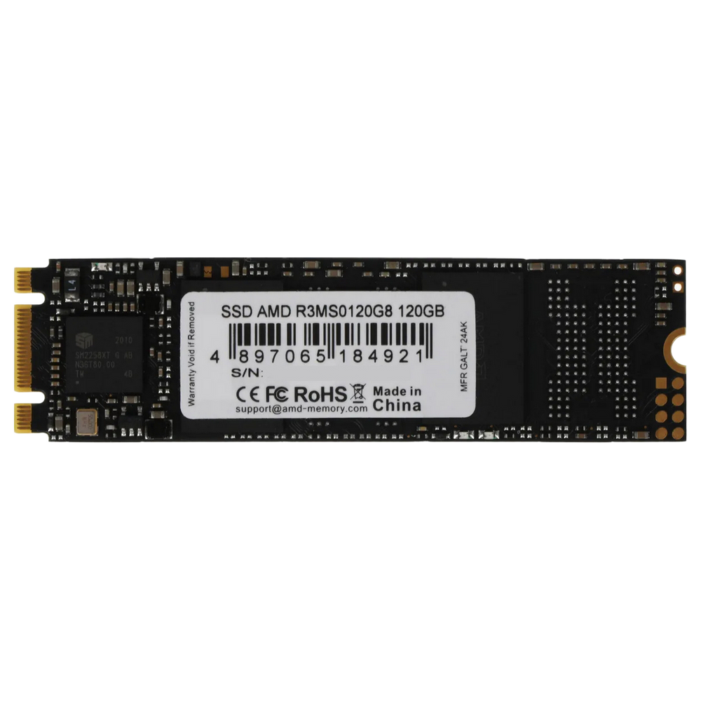 Твердотельный накопитель SSD AMD Radeon M2.2280 120GB R3 Series (R3MS0120G8)