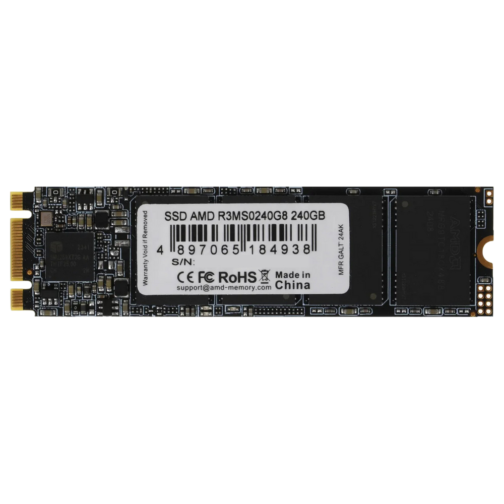 Твердотельный накопитель SSD AMD Radeon M2.2280 240GB R3 Series (R3MS0240G8)