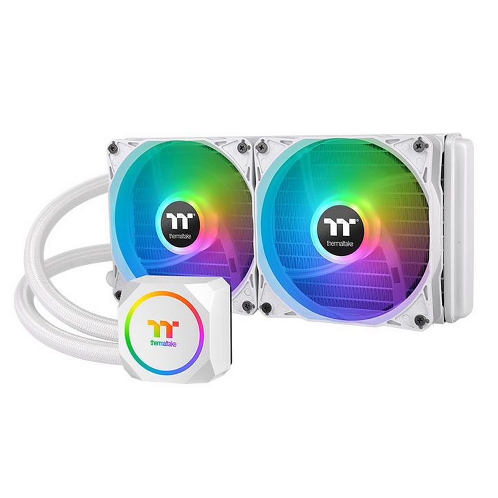 Жидкостная система охлаждения Thermaltake Bad Pack TH240 ARGB Sync Snow Edition (CL-W301-PL12SW-A) /All-In-One Liquid Cooling System/ARGB Fan 120*2/White {6} (526579) bp (CL-W301-PL12SW-A||bp)