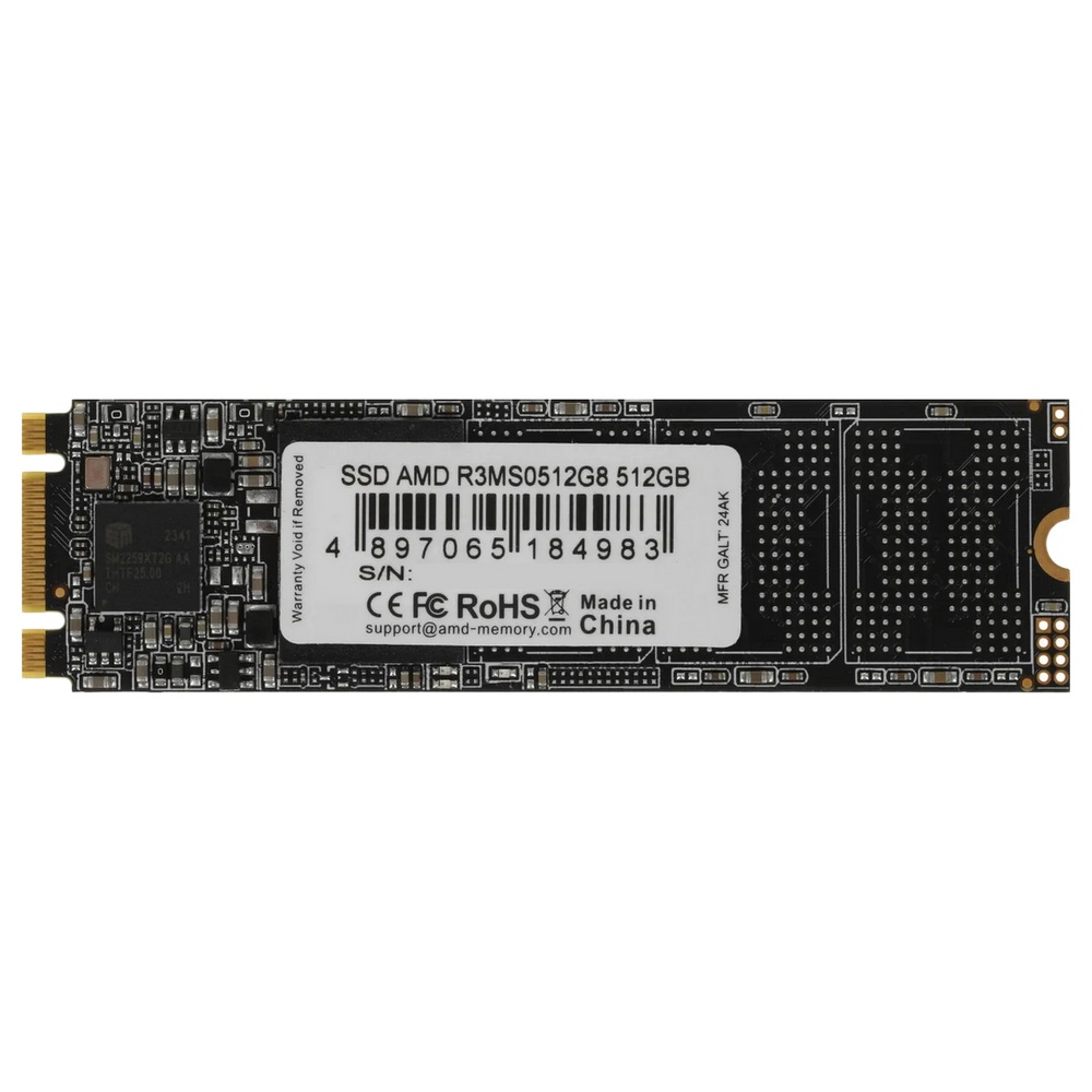 Твердотельный накопитель SSD AMD Radeon M2.2280 512GB R3 Series (R3MS0512G8)