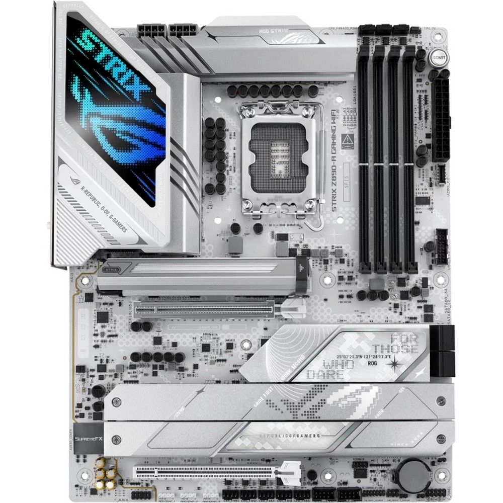 Материнская плата ASUS ROG STRIX Z890-A GAMING WIFI LGA1851 ATX 4xDDR5 2xPCIEx16 5xM.2 2xThunderbolt USB-C DP HDMI 2.5GLAN Wi-Fi 7 (90MB1I90-M0EAY0)