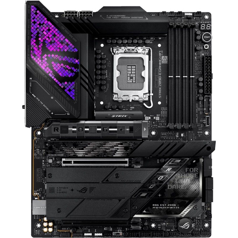 Материнская плата ASUS ROG STRIX Z890-E GAMING WIFI LGA1851 ATX 4xDDR5 2xPCIEx16 7xM.2 2xThunderbolt 2xUSB-C DP HDMI 5GLAN Wi-Fi 7 (90MB1IM0-M0EAY0)