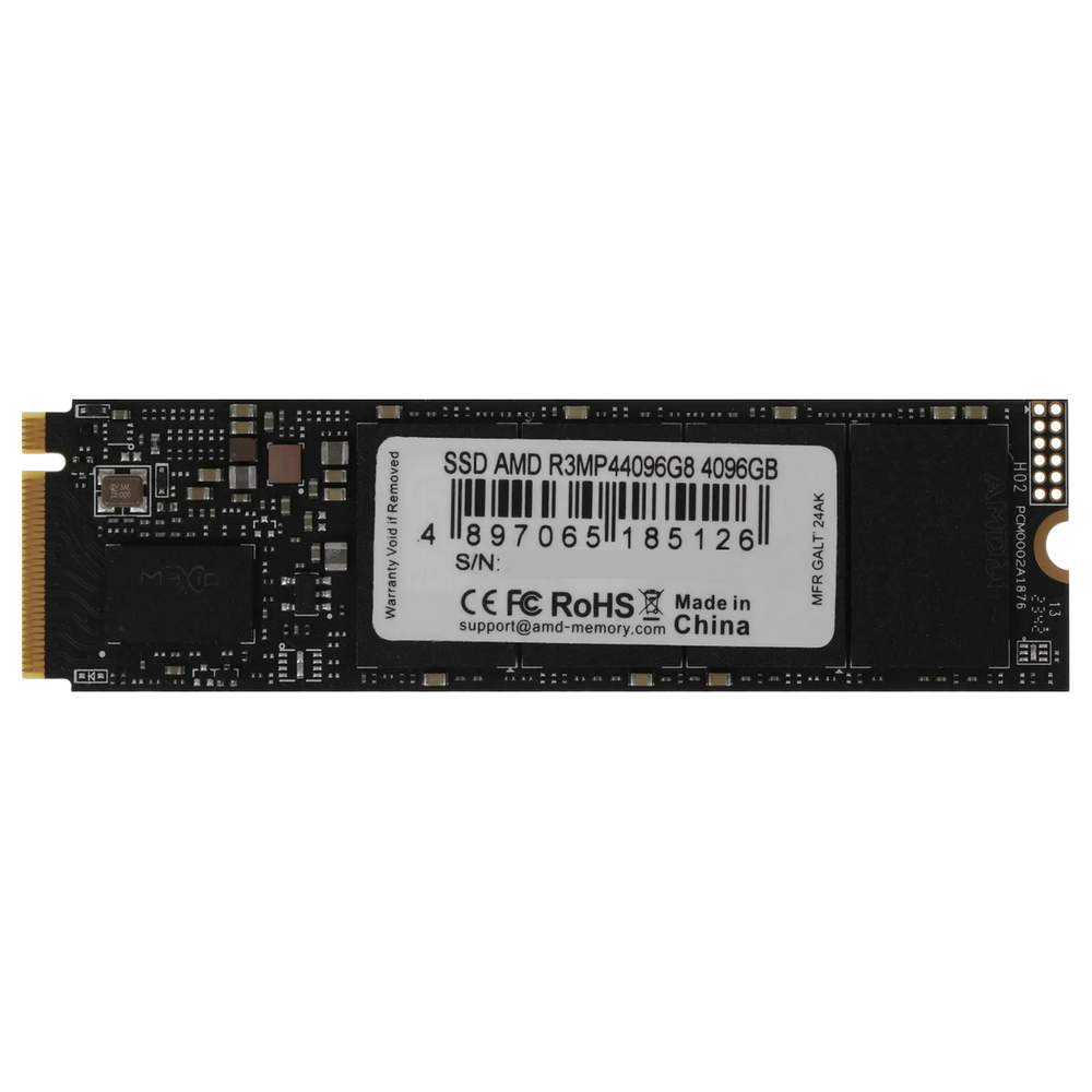 Твердотельный накопитель SSD AMD Radeon M2.2280 4TB R3 Series (R3MP44096G8)