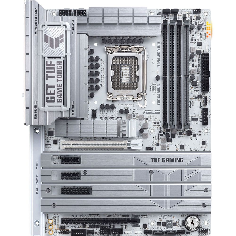 Материнская плата ASUS TUF GAMING Z890-PRO WIFI LGA1851 ATX 4xDDR5 2xPCIEx16 PCIEx4 2xPCIEx1 4xM.2 2xThunderbolt DP HDMI 2.5GLAN Wi-Fi 7 (90MB1IR0-M0EAY0)