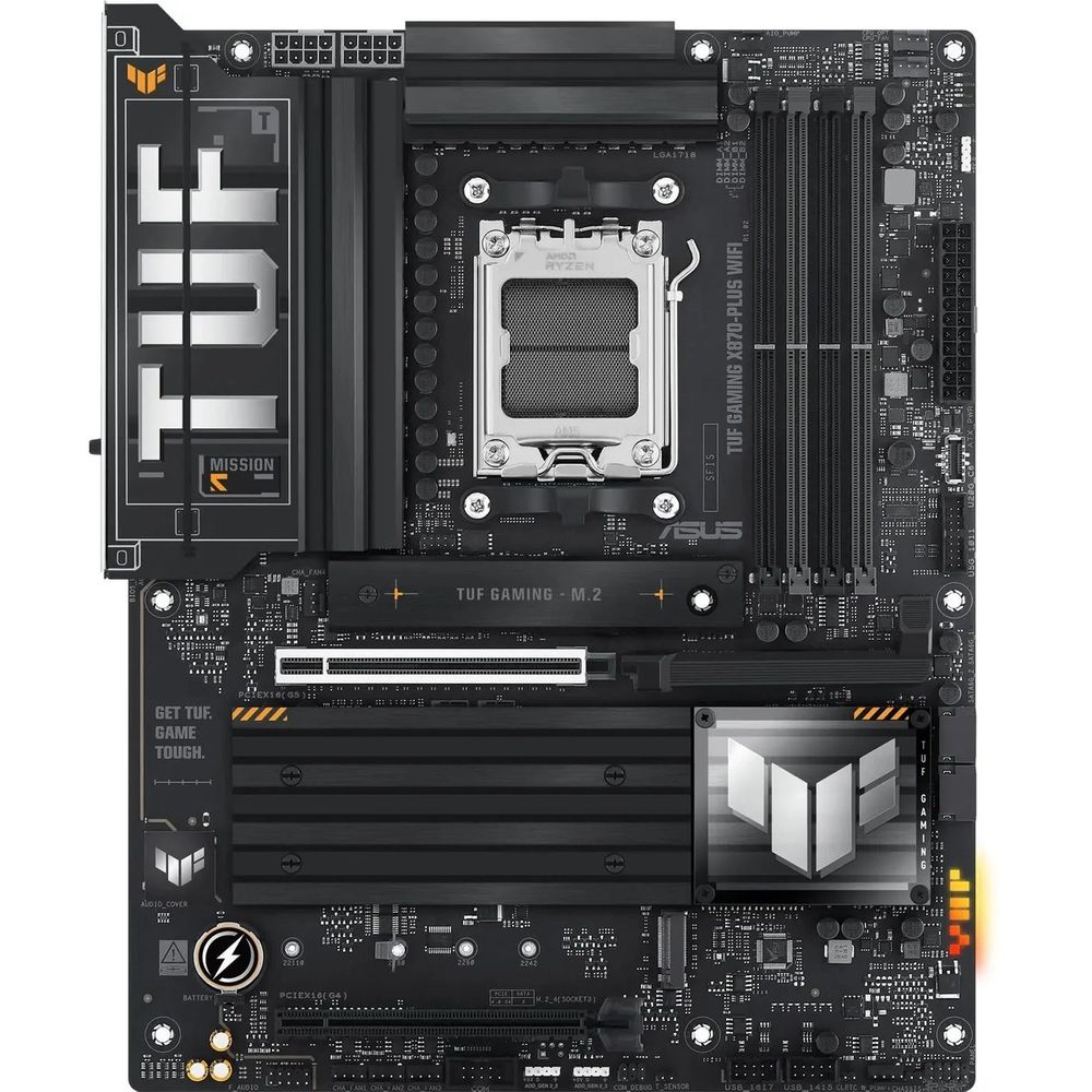 Материнская плата ASUS TUF GAMING X870-PLUS WIFI AM5 ATX 4xDDR5 2xPCIEx16 4xM.2 2xUSB-C HDMI 2.5GLAN Wi-Fi 7 (90MB1IU0-M0EAY0)