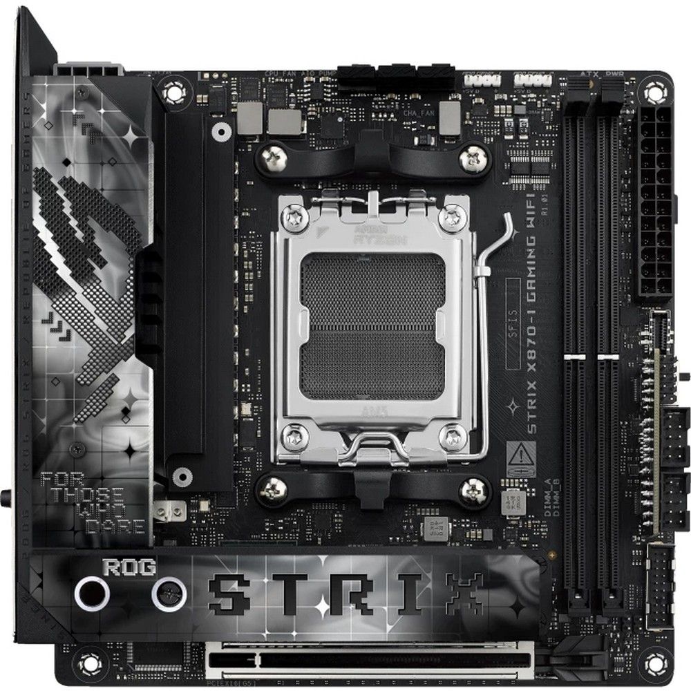 Материнская плата ASUS ROG STRIX X870-I GAMING WIFI AM5 mini-ITX 2xDDR5 PCIEx16 2xM.2 3xUSB-C HDMI 2.5GLAN Wi-Fi 7 (90MB1IW0-M0EAY0)