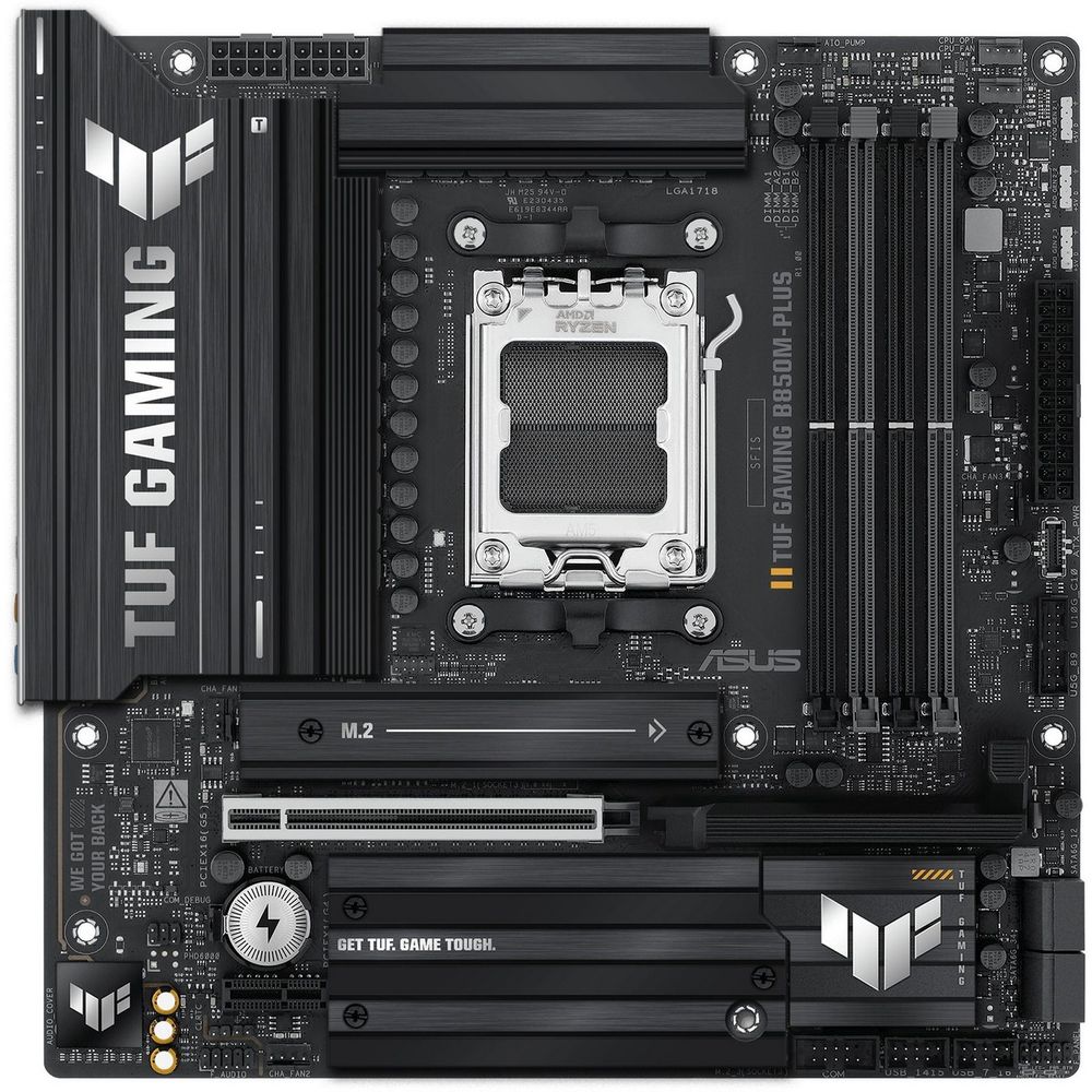 Материнская плата ASUS TUF GAMING B850M-PLUS AM5 mATX 4xDDR5 PCIEx16 PCIEx1 3xM.2 USB-C DP HDMI 2.5GLAN (90MB1IX0-M0EAY0)