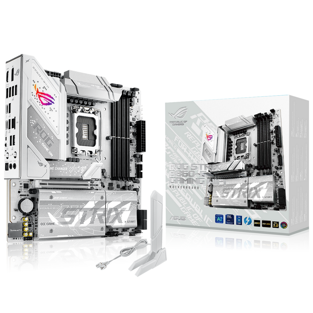 Материнская плата ASUS ROG STRIX B860-G GAMING WIFI LGA1851 mATX 4xDDR5 PCIEx16 4xM.2 Thunderbolt USB-C DP HDMI 2.5GLAN Wi-Fi 7 (90MB1JF0-M0EAY0)