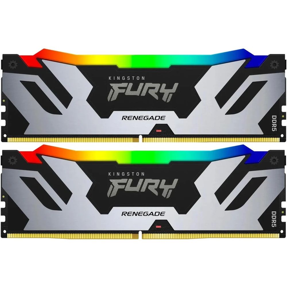 Модуль памяти Kingston OEM 32GB  DDR5 6400 DIMM FURY Renegade RGB XMP Gaming Memory Non-ECC, CL32, 1.4V, (Kit of 2) 1RX8 32-39-39  288-pin 16Gbit, RTL (KF564C32RSAK2-32||oem)