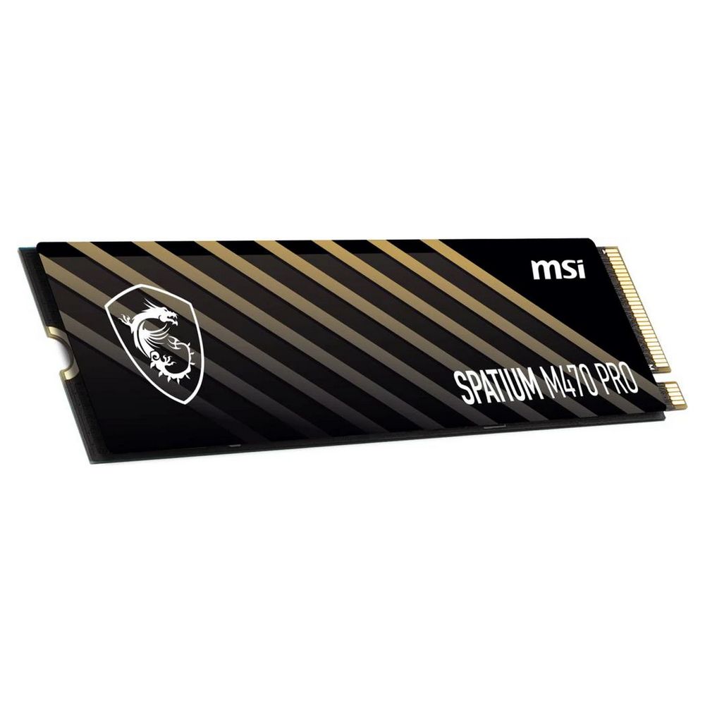 Твердотельный накопитель SSD MSI M.2 2280 2TB SPATIUM M470 PRO Client SSD S78-440Q990-P83, PCIe Gen4x4 with NVMe,  3D TLC, R/ W 5000/ 4400