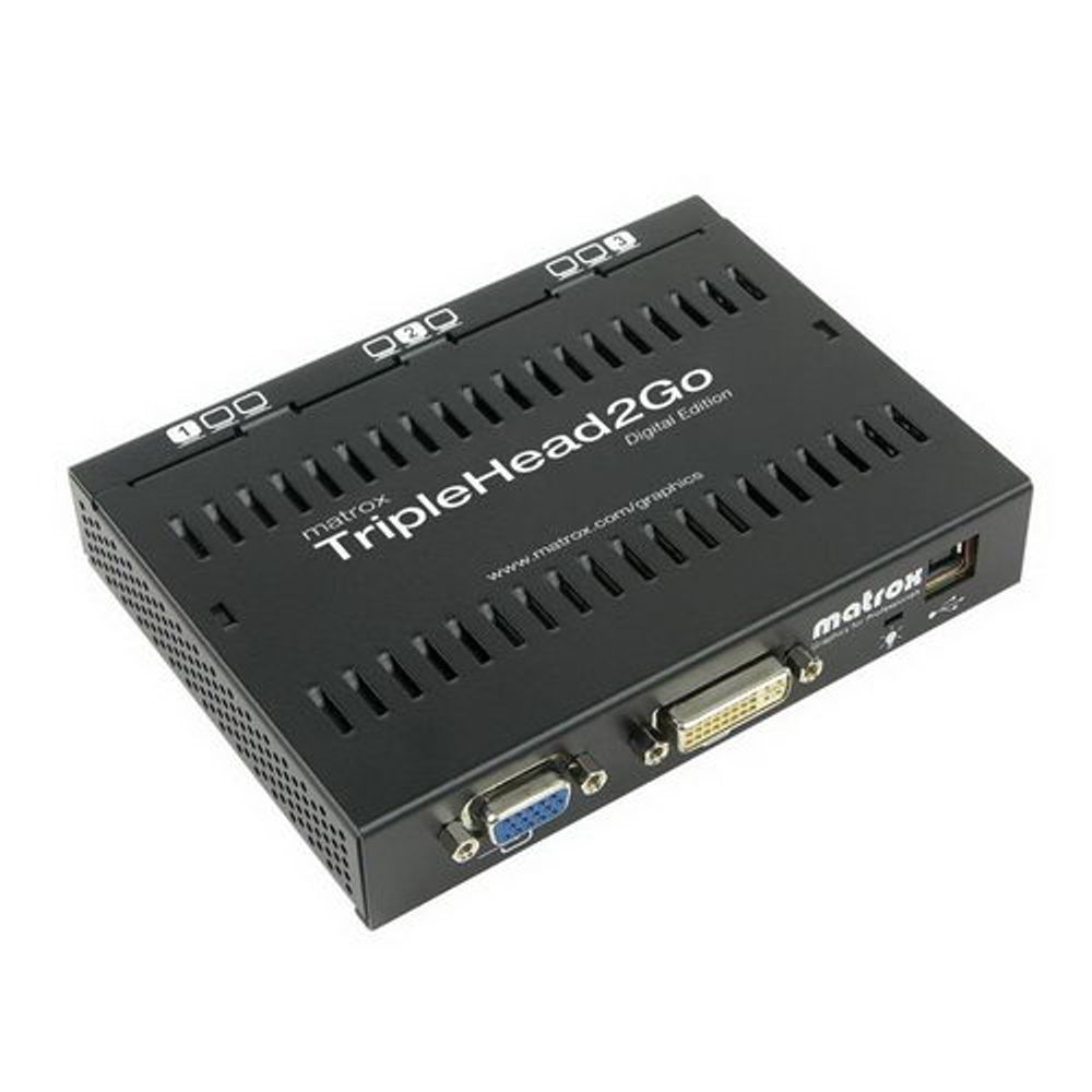 Коммутатор видеосигнала Matrox Коммутатор видеосигнала Matrox T2G-D3D-IF TripleHead2Go Digital Edition 3x1680x1050(2x 1920x1200) external multi-display upgrade that adds up to three monitors to your s