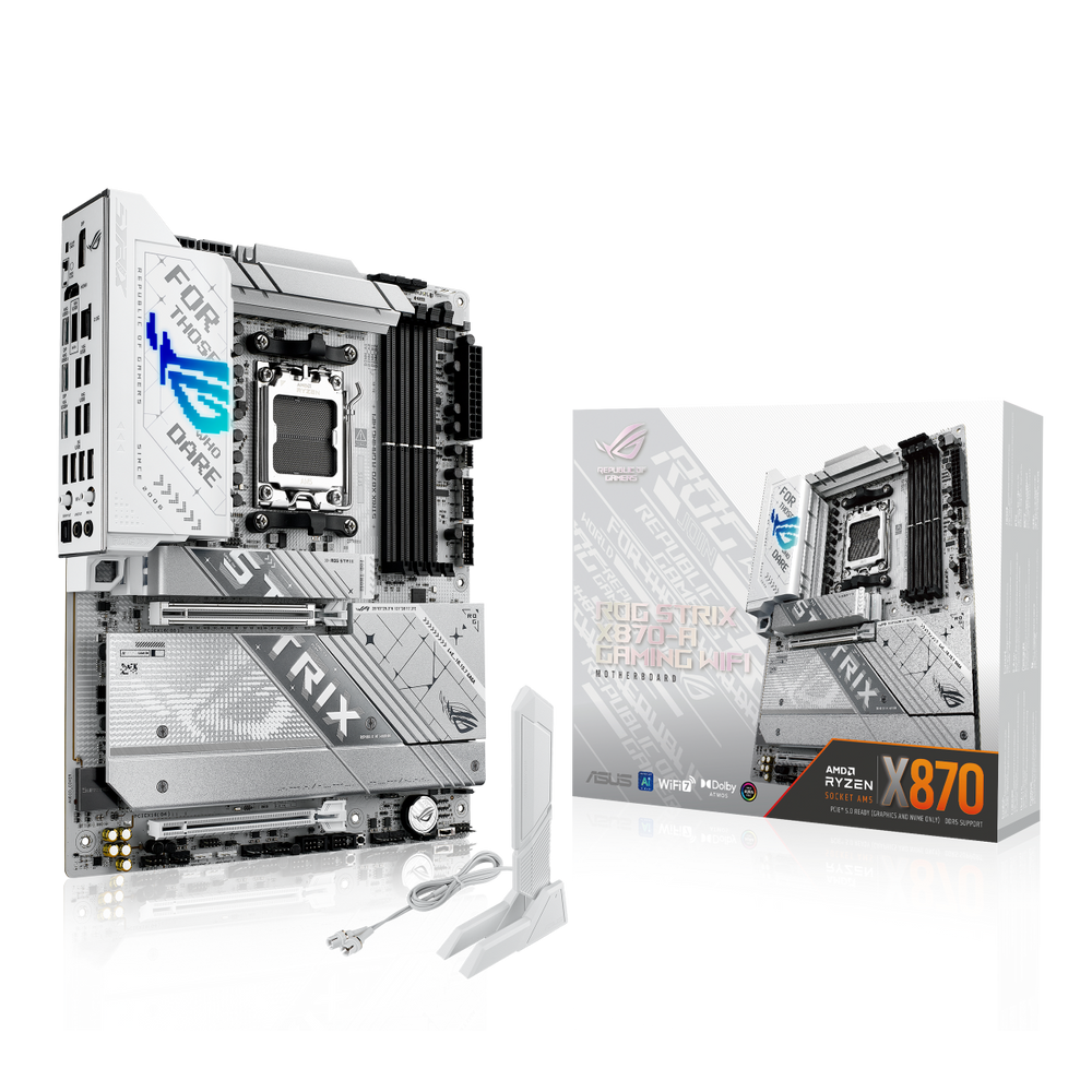 Материнская плата ASUS ROG STRIX X870-A GAMING WIFI AM5 ATX 4xDDR5 2xPCIEx16 4xM.2 3хUSB-C DP HDMI 2.5GLAN Wi-Fi 7 (90MB1IF0-M0EAY0)