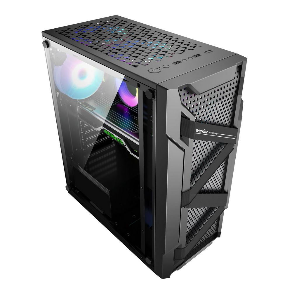 Корпус для ПК ALSEYE Bad Pack  Warrior-B Mini-ITX/Micro ATX/ATX, USB2.0*2+HD Audio+USB3.0*1, "H.D.D.(3.5")*2pcs+S.S.D(2.5")*2pcs, 354*185*413mm" bp (AS.07.0002||bp)