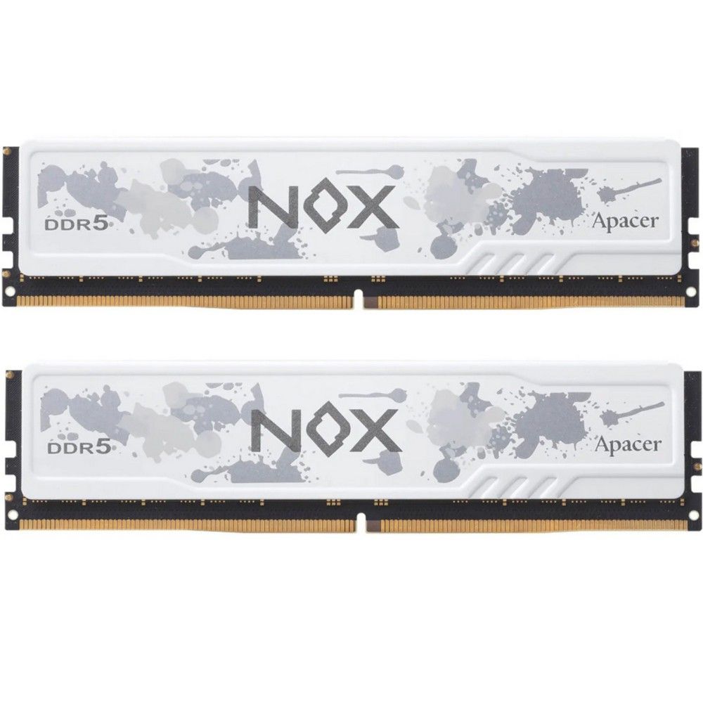 Модуль памяти Apacer DDR5 DIMM 6800-36 2048x8 32GB 1.4V OC NOX White DDR5 w/HS RP-K2 (AH5U32G68C642MWAA-2)