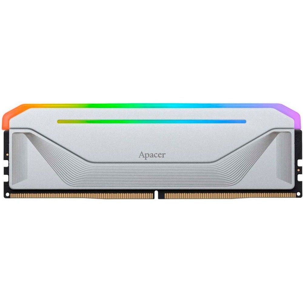 Модуль памяти Apacer DDR5 DIMM 6200-40 2048x8 32GB 1.35V OC NOX RGB Silver w/HS RP (AH5U32G62C532NWAA-1)