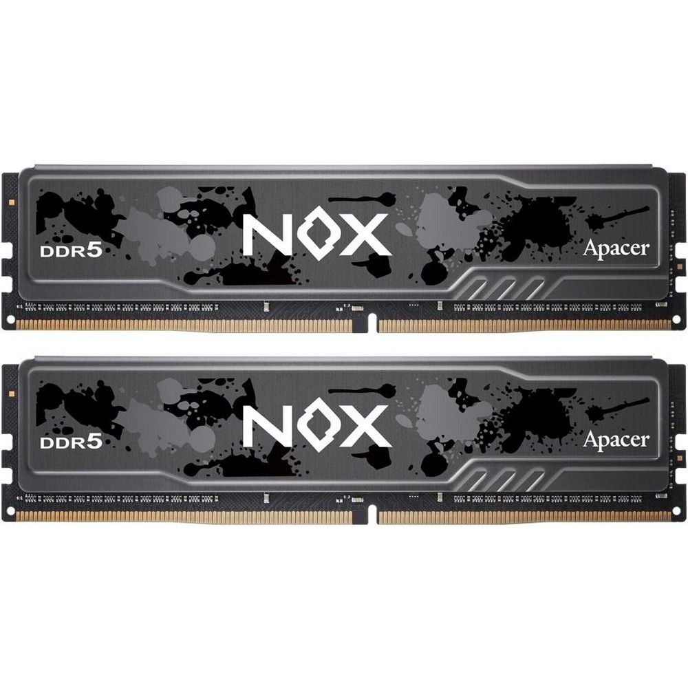 Модуль памяти Apacer DDR5 DIMM 6000-38 2048x8 64GB 1.35V OC NOX DDR5 w/HS RP-K2 (AH5U64G60C622MBAA-2)