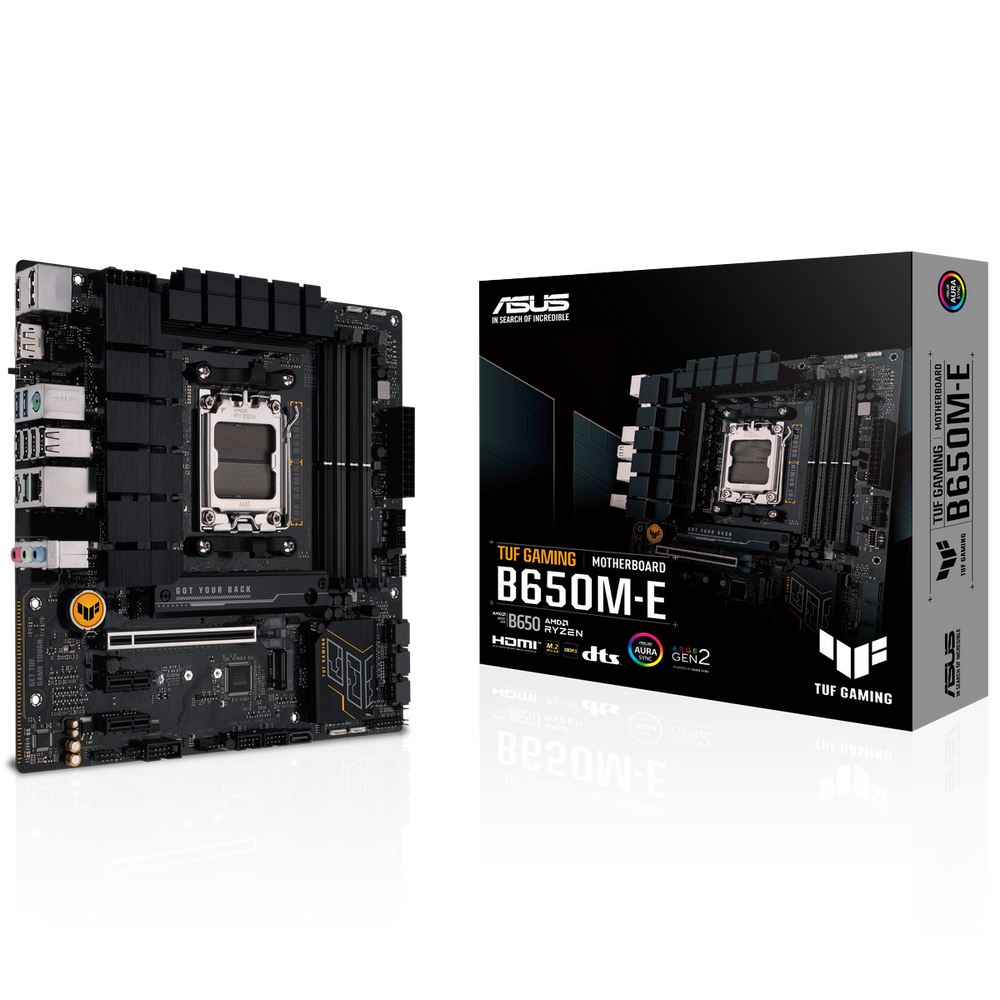 Материнская плата ASUS TUF GAMING B650M-E AM5 mATX 4xDDR5 PCIEx16 2xPCIEx1 2xM.2 USB-C 2xDP HDMI 2.5GLAN (90MB1FU0-M0EAY0)