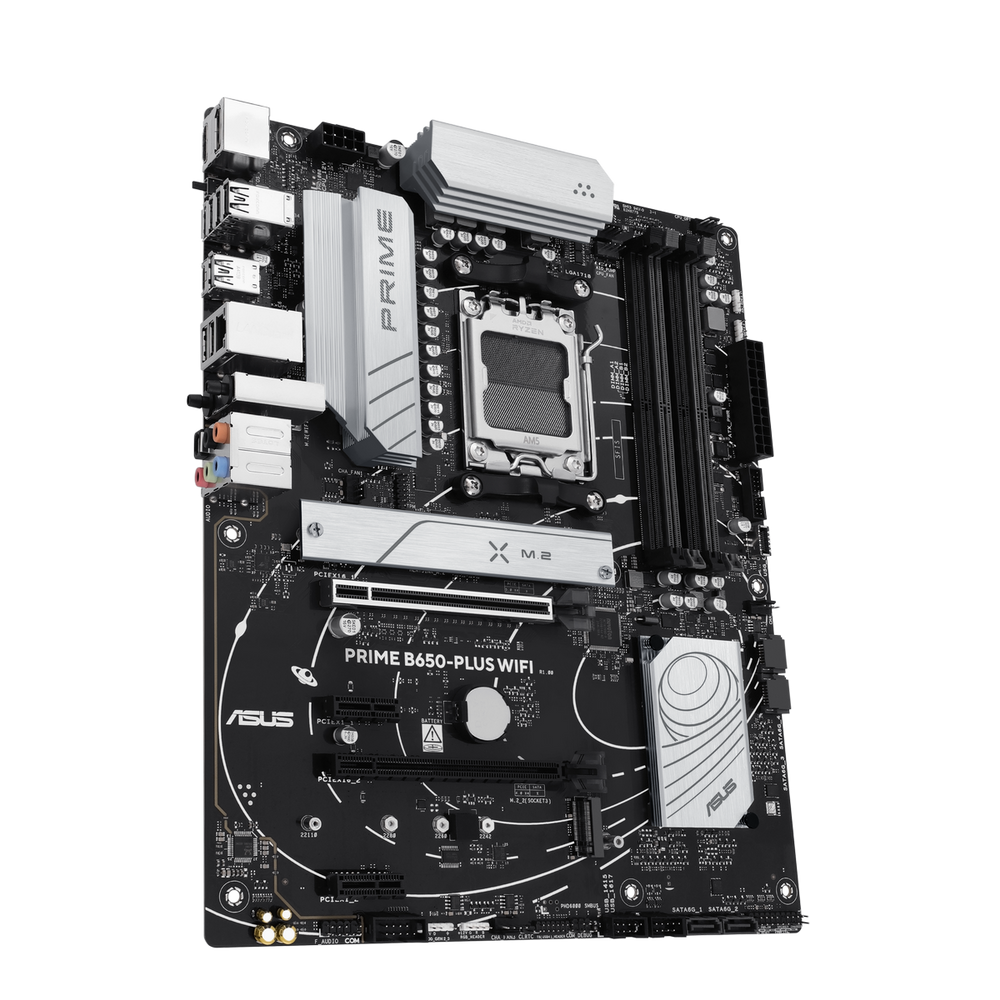 Материнская плата ASUS PRIME B650-PLUS WIFI AM5 ATX 4xDDR5 2xPCIEx16 2xPCIEx1 2xM.2 USB-C DP HDMI 2.5GLAN WIFI 6E (90MB1KP0-M0EAY0)
