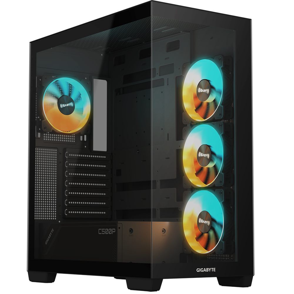 Корпус для ПК Gigabyte C500P ST ATX CASE/GPU:410mm/BL (GB-C500P ST)
