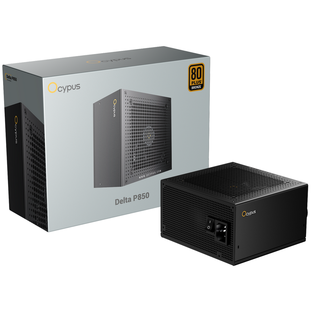 Блок питания PSU Ocypus Delta P850 [P850-BD] 850W / APFC / JP capasitors / 80+ Bronze (Delta-P850-B1FDBK024X-EU)