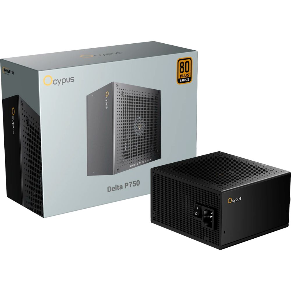 Блок питания PSU Ocypus Delta P750 [P750-BD] 750W / APFC / JP capasitors / 80+ Bronze (Delta-P750-B1FDBK024X-EU)