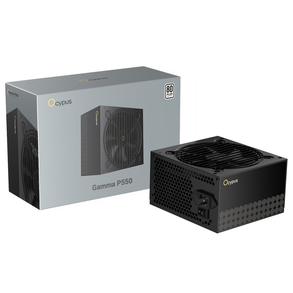 Блок питания PSU Ocypus Gamma P550 [P550-WD] 550W / APFC / TW capacitors / 80+ (Gamma-P550-W1HDBK024X-EU)