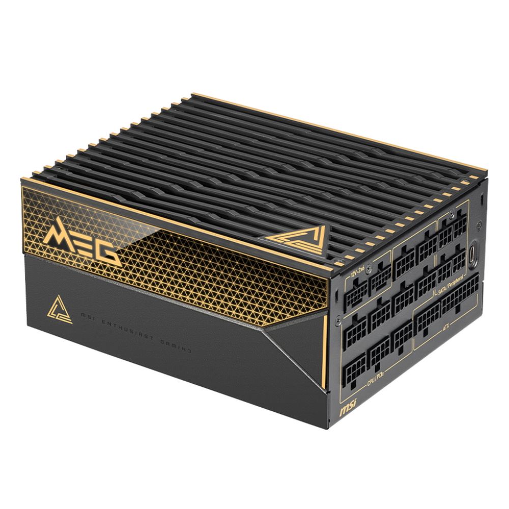 Блок питания ПК MSI MEG Ai1600T PCIE5 , 1600W, 80+ Titanium, полностью модульный, ATX 3.1, PCIE5.1, RTL (306-7ZPEX11-CE0)
