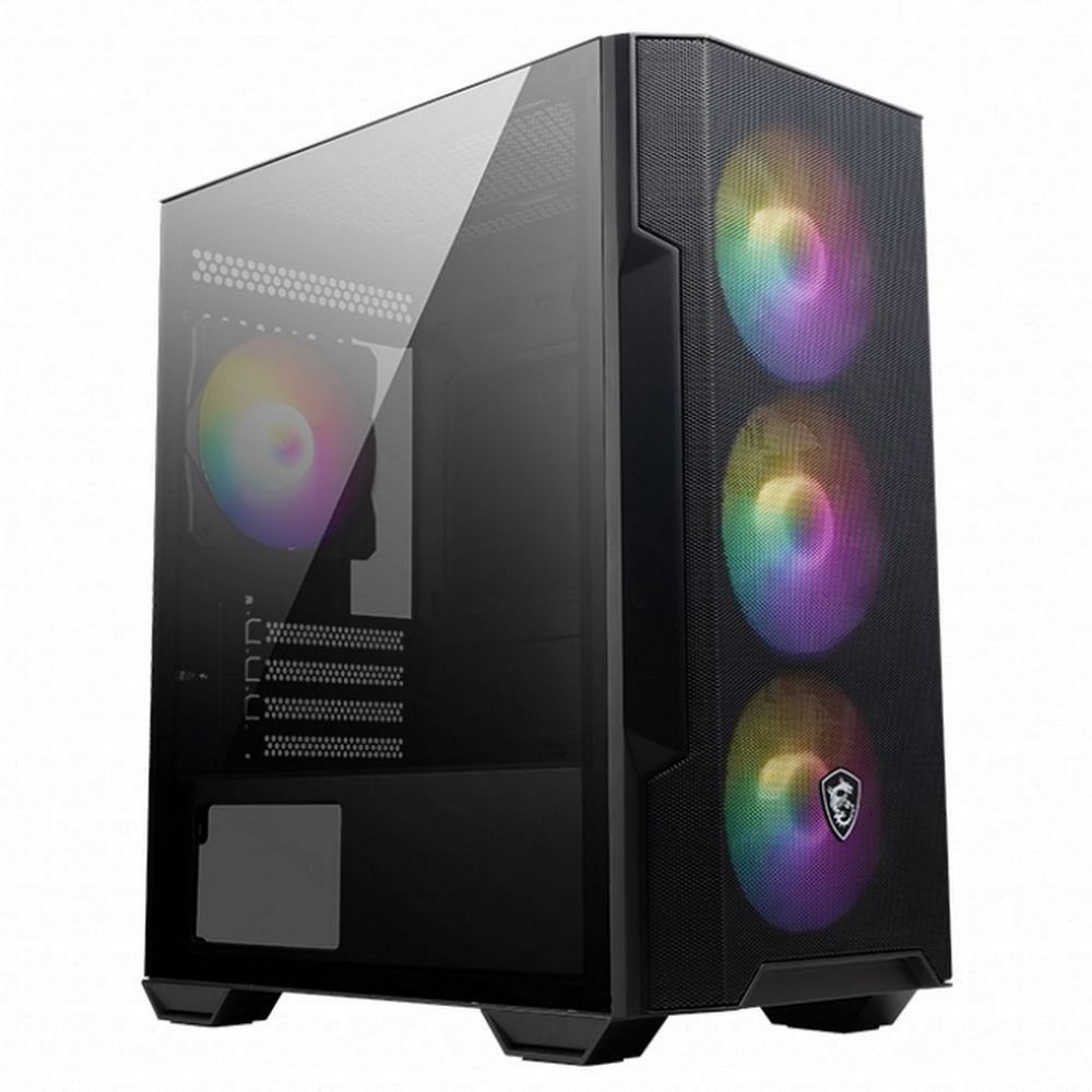 Корпус для ПК MSI MAG FORGE M100R, Global, 1xUSB 3.0, 2xUSB 2.0, 4x120mm ARGB Fan, ESD ARGBControl Board, Tempered Gl (306-7G20R41-HH9)