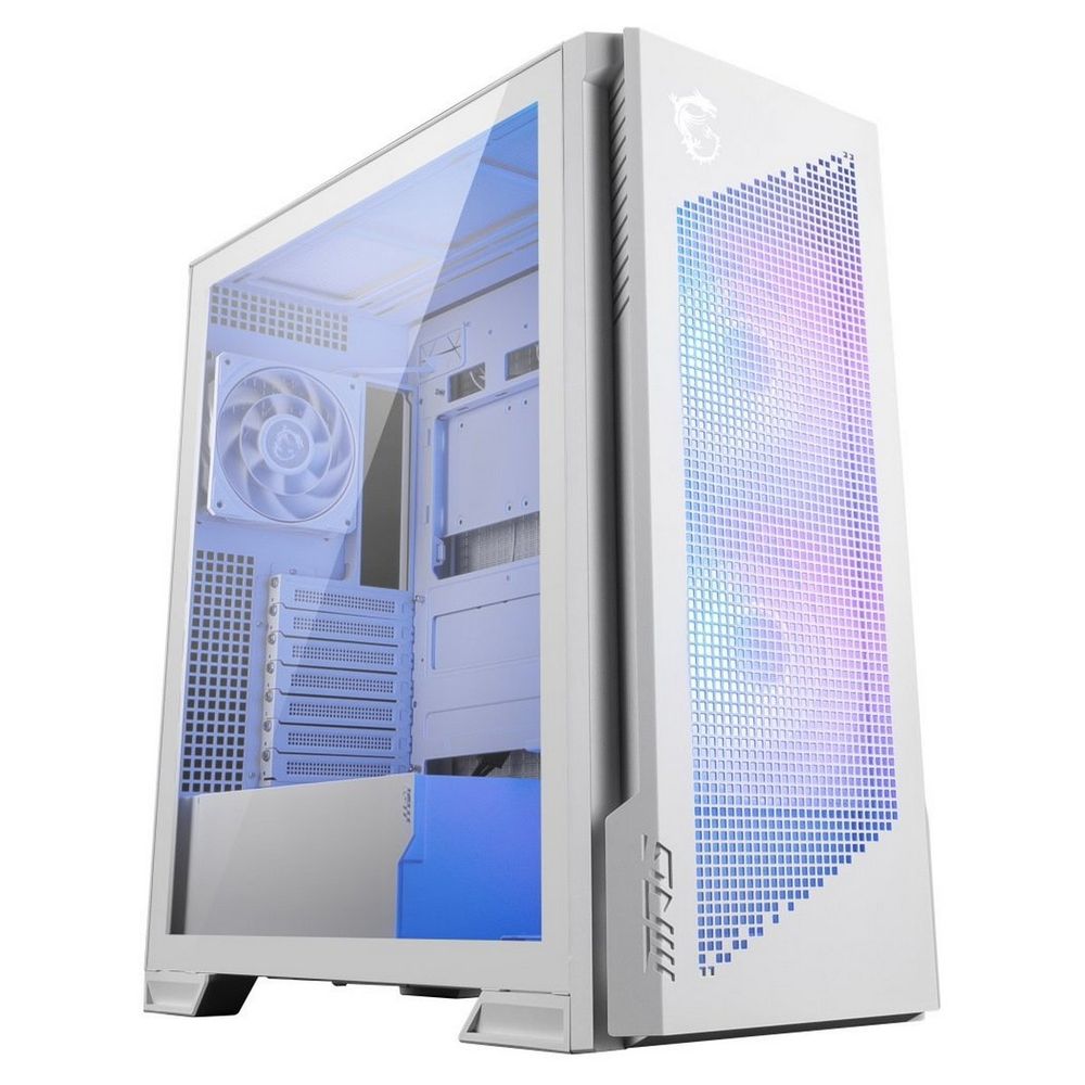 Корпус для ПК MSI MPG VELOX 300R AIRFLOW PZ WHITE, Global, 2xUSB 3.2 Gen 1, 1xUSB 3.2 Gen2Type-C, 2x160mm ARGB Fan, 1 (306-7G27W21-JA4)