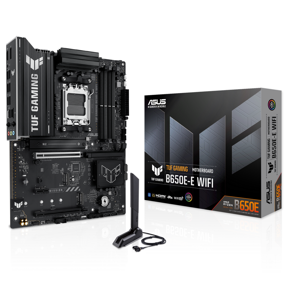 Материнская плата ASUS TUF GAMING B650E-E WIFI AM5 ATX 4xDDR5 2хPCIEx16 PCIEx1 3xM.2 USB-C DP HDMI 2.5GLAN Wi-Fi 6E (90MB1LT0-M0EAY0)