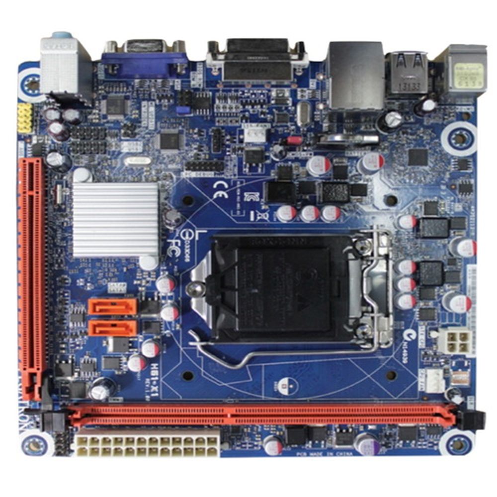 Материнская плата Pegatron H61-X1, S1155, Intel H61, mini-ITX, 1xDDR3­1333 UP 8GB, 1xPCI-Ex16 2.0, 2xSATA2, Giga Lan, 6CH Audio, 8xUSB2.0(4+4), DSUB ( VGA) OEM {22} (H61-X1/VGA/ODM)