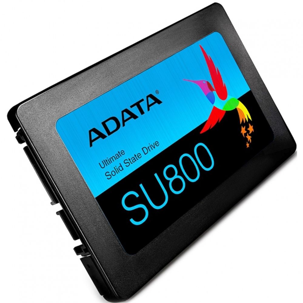Твердотельный накопитель SSD ADATA Ultimate SU800 ASU800SS-256GT-C 256GB 2.5" Client SATA 6Gb/s, 560/520, IOPS 85/80K, MTBF 2M, 3D V-NAND TLC, 200TBW, Adapter 2.5" (7mm to 9.5mm), Retail (967250)