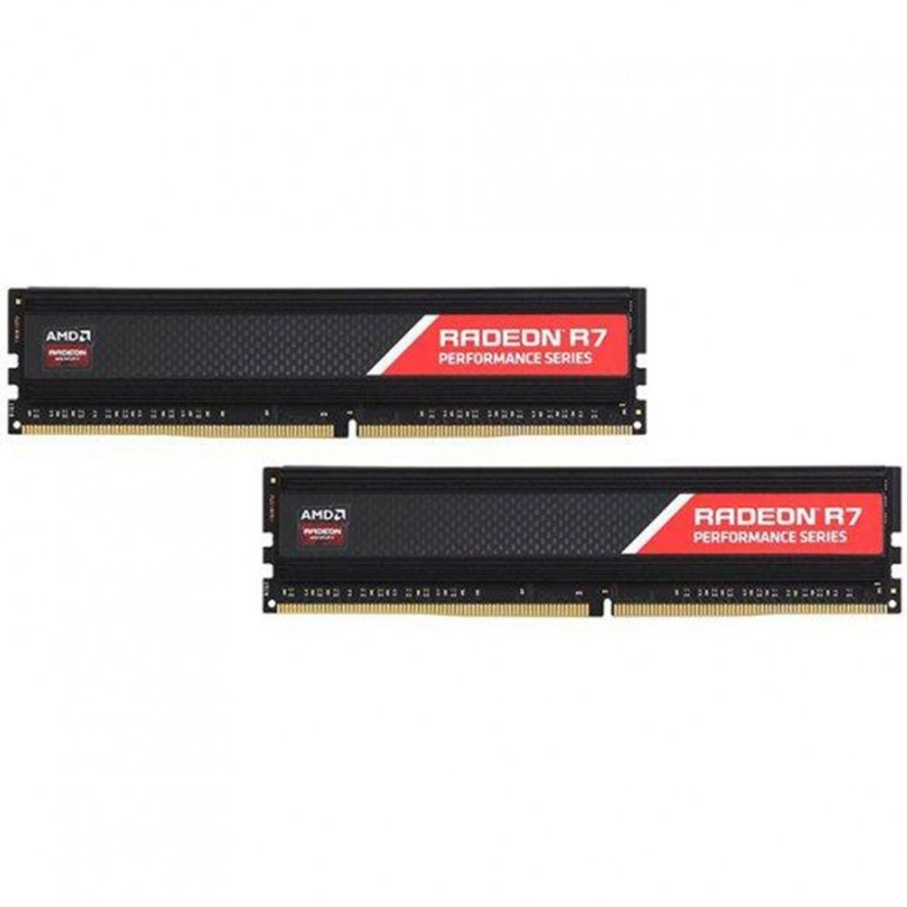 Модуль памяти AMD Radeon™ R748G2400U1K 8GB DDR4 2400 DIMM Non-ECC, 1.2V, Shielded, Kit (2x4GB), Retail