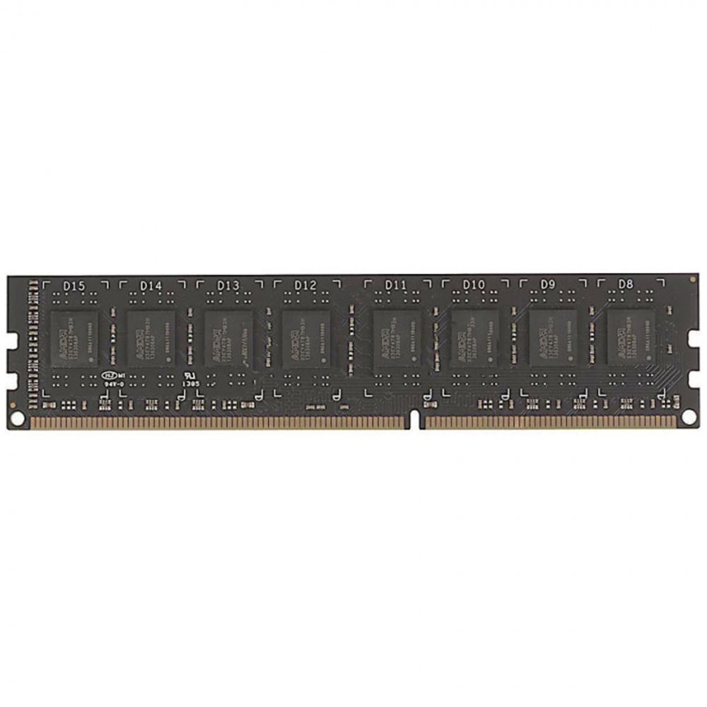 Модуль памяти AMD Radeon 4GB  DDR3 1600 DIMM R3 Value Series Black R534G1601U1S-U Non-ECC, CL11, 1.5V, Retail R534G1601U1S-U (180176)