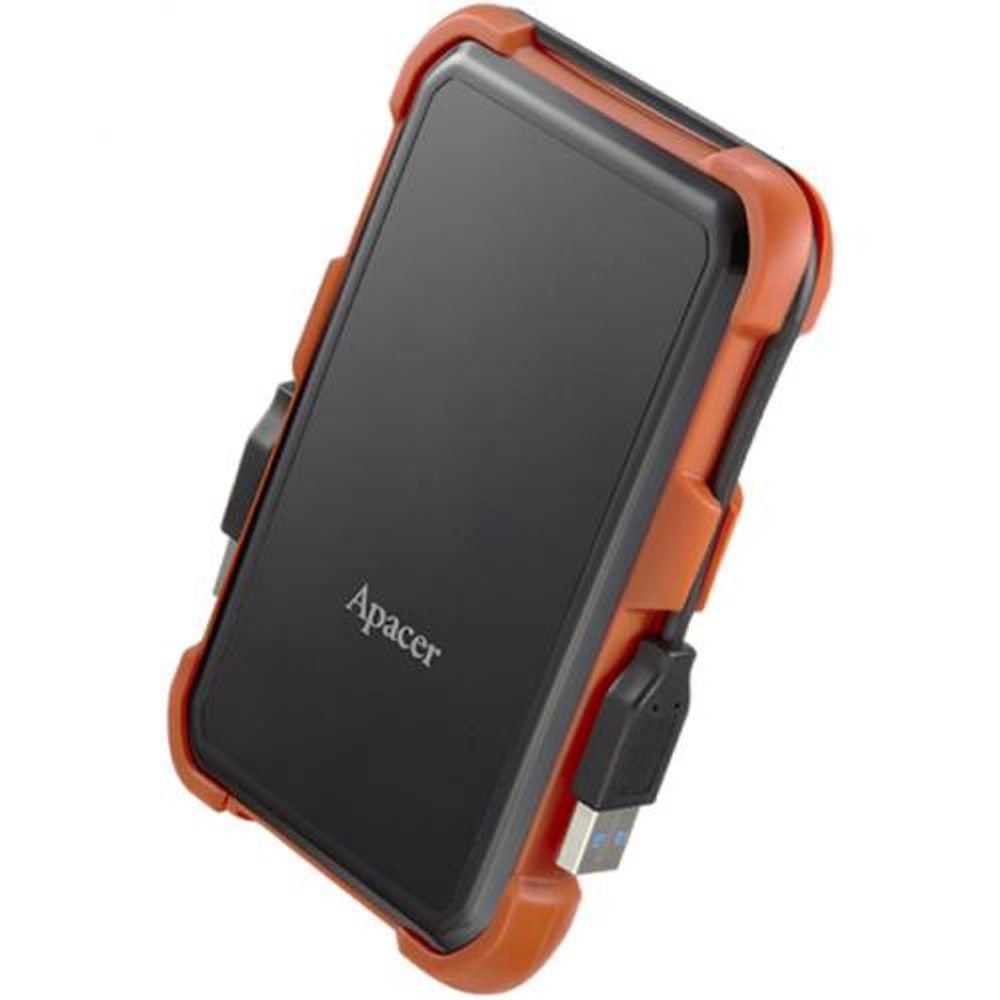 Жесткий диск внешний Apacer AC630 AP1TBAC630T-1 1TB 2.5" USB 3.1, IP55, Win/Mac/Linux, Military Grade, Black/Orange, Retail (914941)