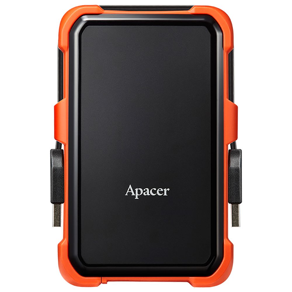 Жесткий диск внешний Apacer AC630 AP2TBAC630T-1 2TB 2.5" USB 3.1, IP55, Win/Mac/Linux, Military Grade, Black/Orange, Retail (914958)