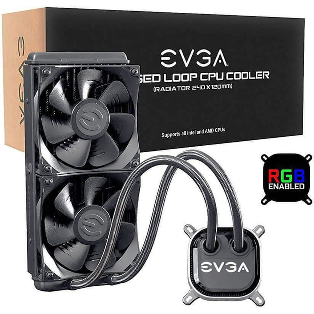 Жидкостная система охлаждения EVGA 400-HY-CL24-V1 |400-HY-CL24-V1| , RGB LED , RTL {4}  (420756)