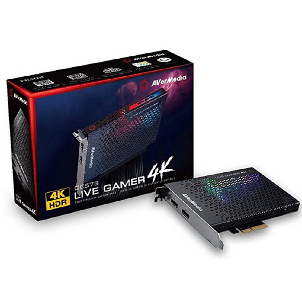 Плата видеозахвата внутренняя AVER Media Live Gamer 4K, PCI-Express x4 Gen 2, 2160p60 HDR, (GC573), RTL {20}, (678982) (Live Gamer 4K GC573)
