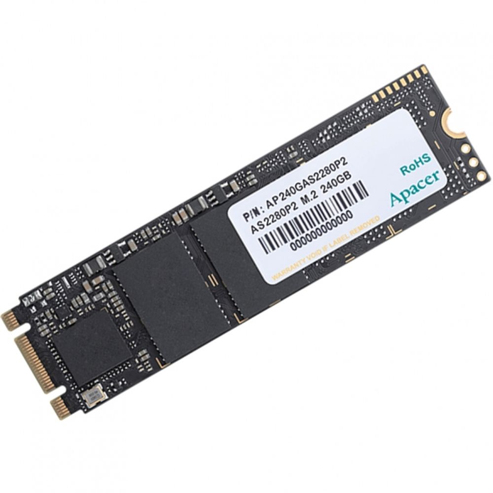 Твердотельный накопитель SSD Apacer AS2280P2 120GB M.2 2280 AP120GAS2280P2-1 Client PCIe Gen3x2 with NVMe, 1350/480, IOPS 85K, MTBF 1.5M, 3D TLC, 60TBW, RTL (916099)